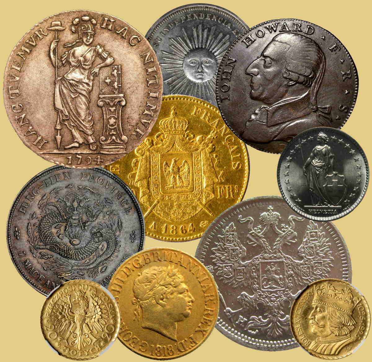 Rare coins and numismatics