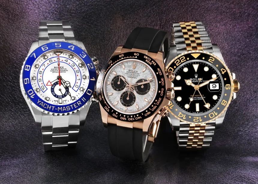 Luxury watches and jewelry