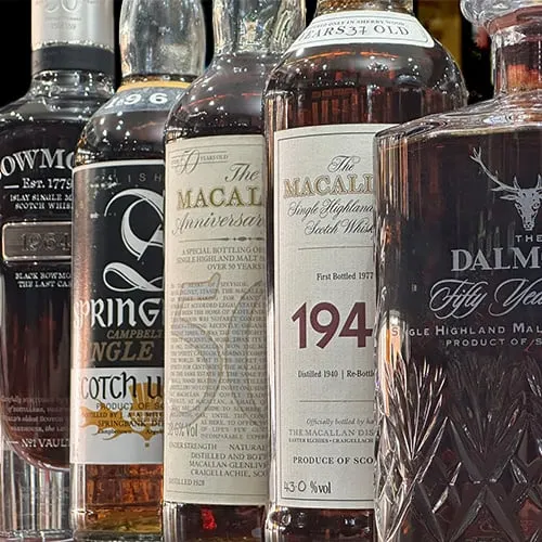 Fine wine and whiskey