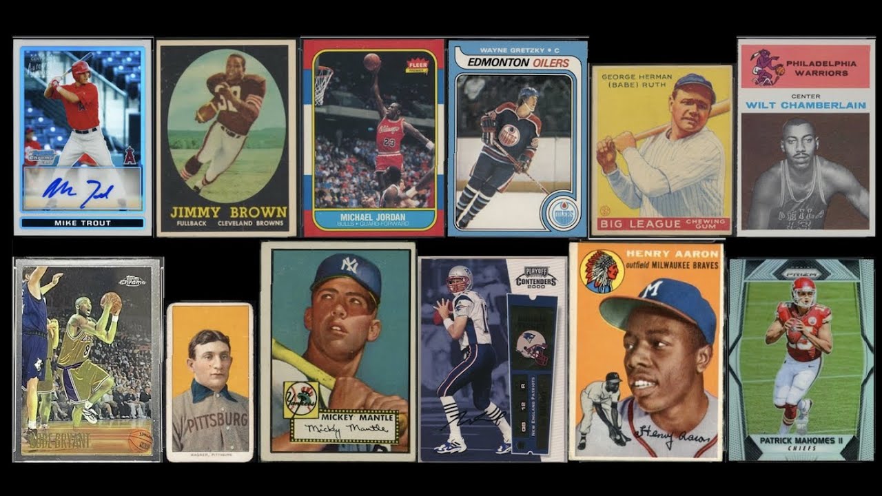 Rare sports cards and memorabilia